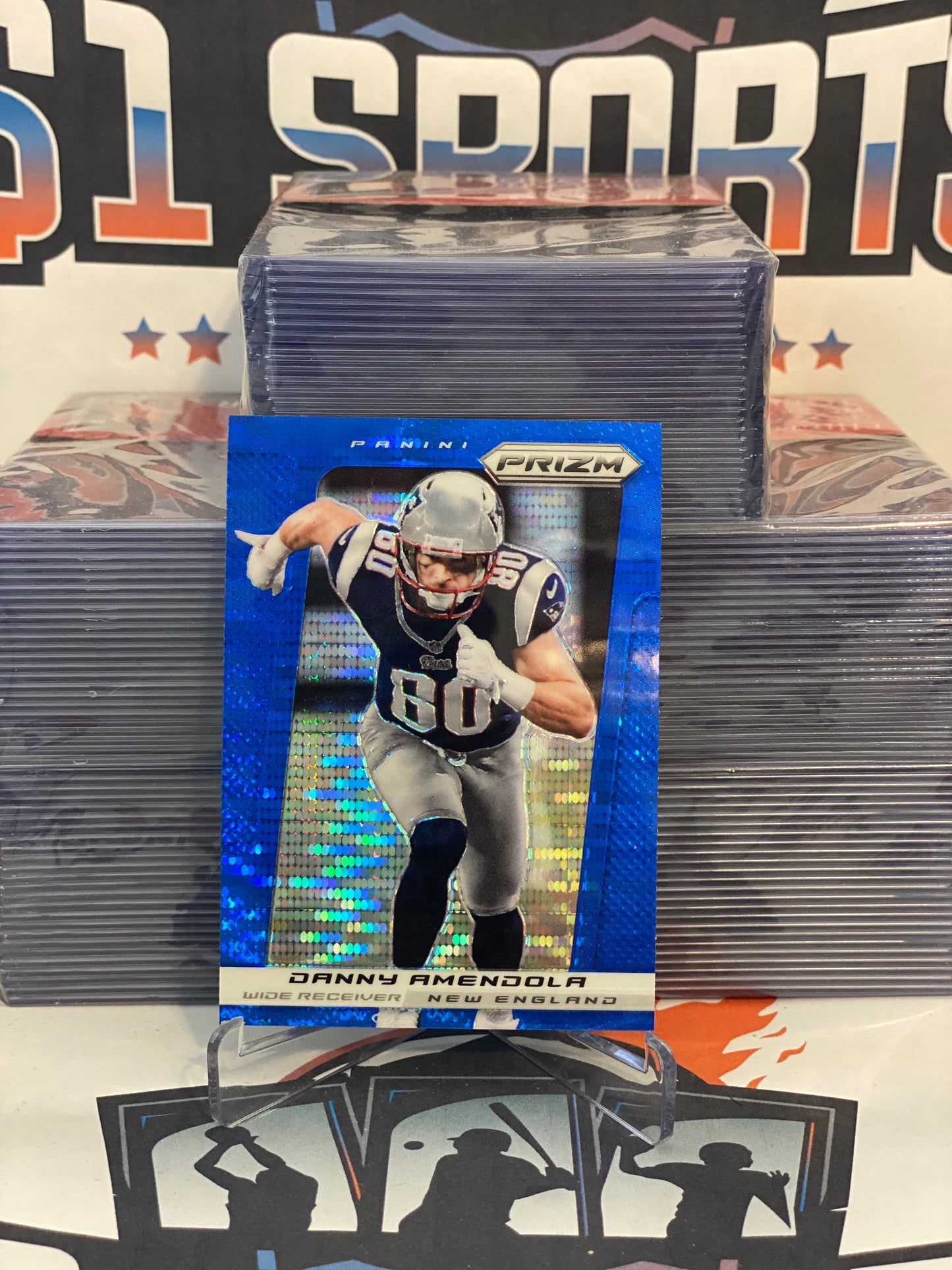 2013 Panini Prizm (Blue Prizm) Danny Amendola #65