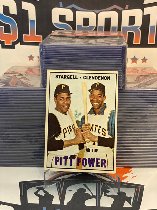 1967 Topps (Pitt Power) Willie Stargell & Donn Clendenon #266