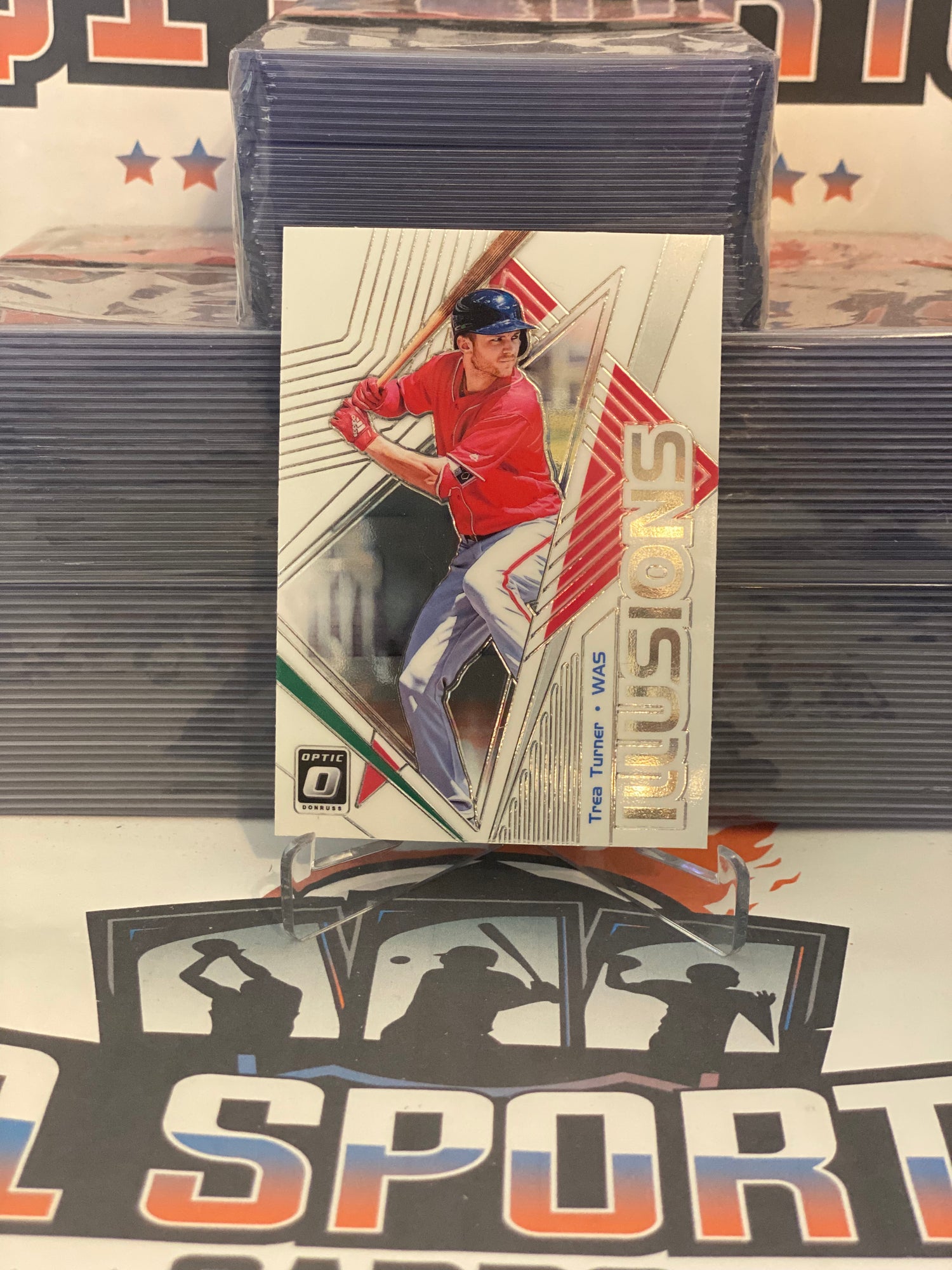 2019 Donruss Optic (Illusions) Trea Turner #OI-3