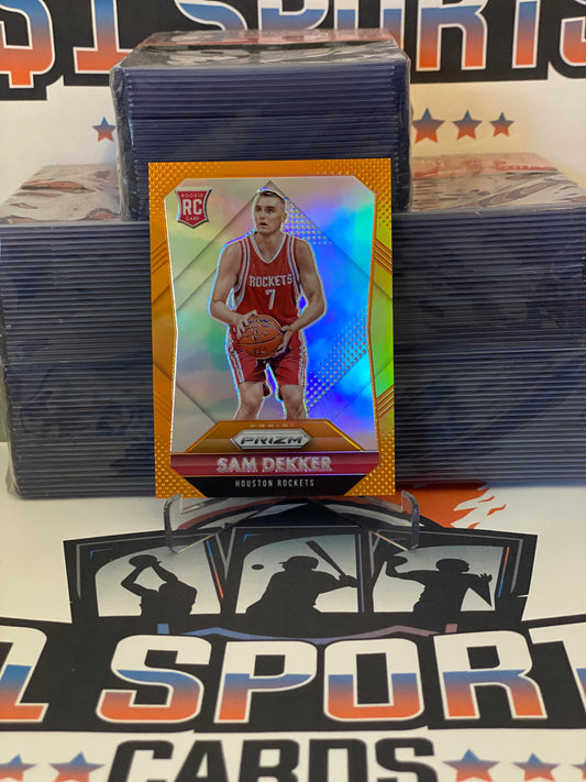 2015 Panini Prizm (Orange Prizm 18/65) Sam Dekker Rookie #339