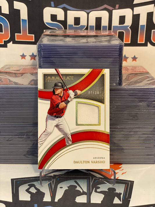 2022 Panini Immaculate (Relic 07/10) Daulton Varsho #MP-DV