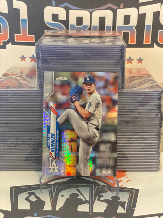 2020 Topps Chrome (Prism Refractor) Walker Buehler #104