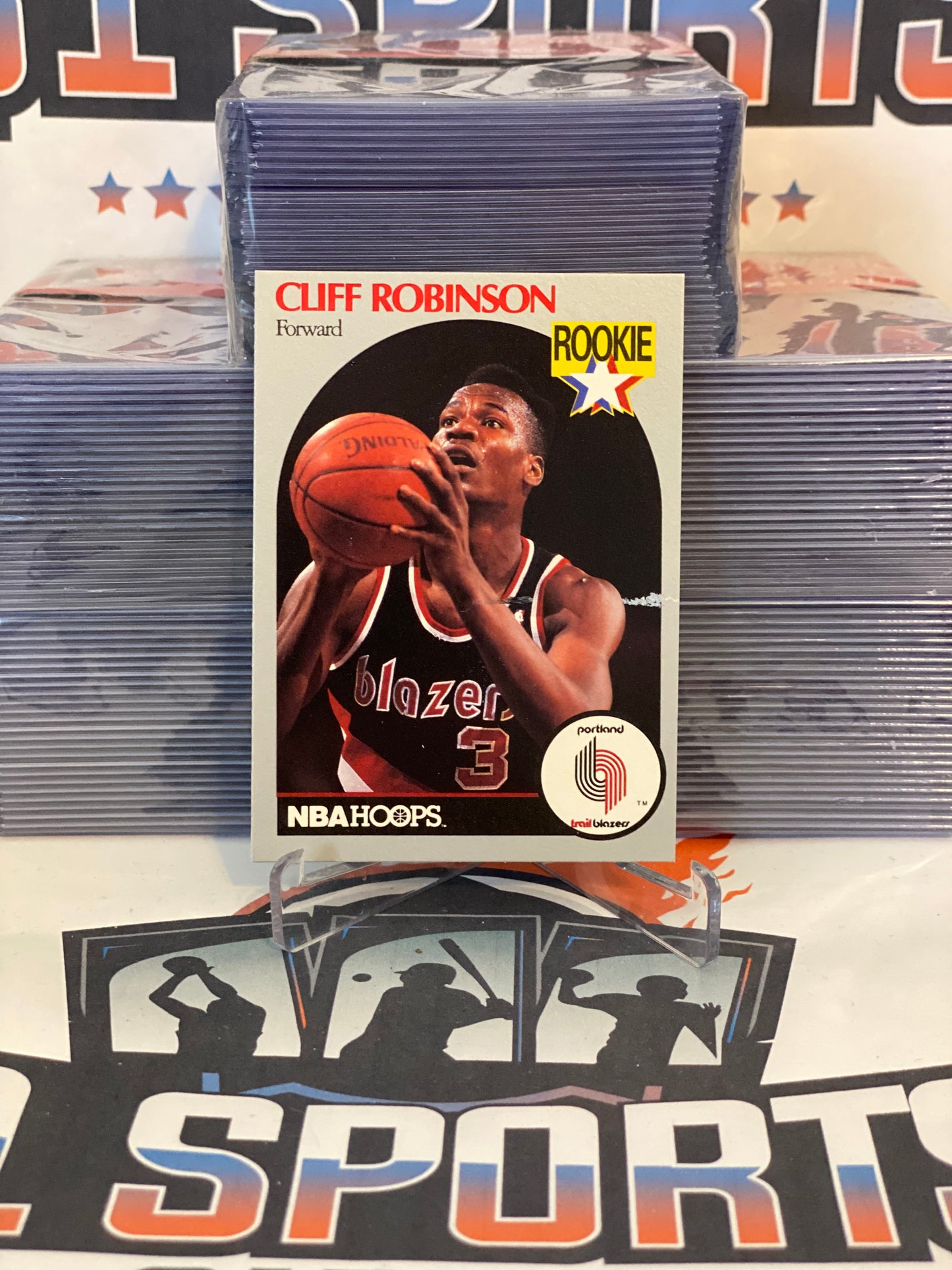 1989 NBA Hoops Cliff Robinson Rookie #250