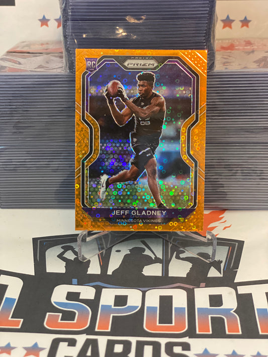 2020 Panini Prizm (Orange Disco Prizm) Jeff Gladney Rookie #399
