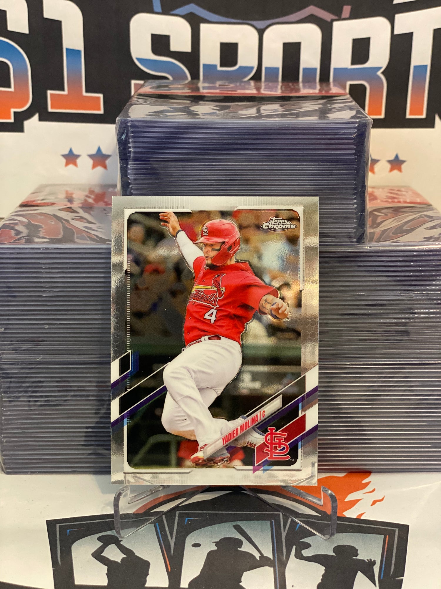 2021 Topps Chrome Yadier Molina #132