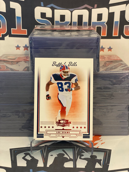 2006 Donruss Playoff (Red, Threads 141/150) Lee Evans #29