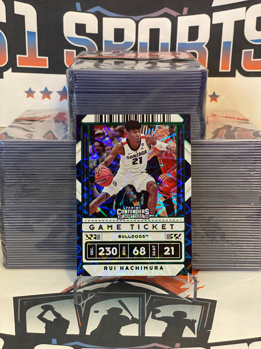 2020 Panini Contenders Draft Picks (Green Explosion, Game Ticket) Rui Hachimura #33