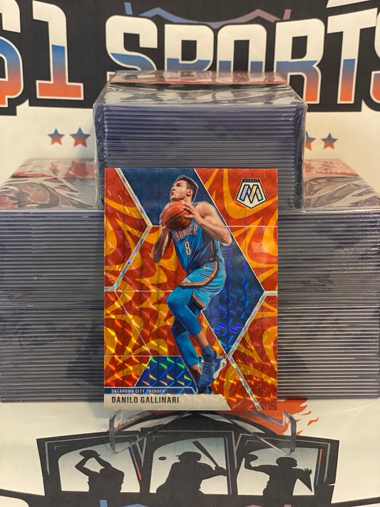2019 Panini Mosaic (Orange Reactive Prizm) Danilo Gallinari #153