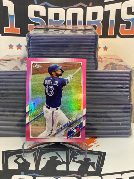 2021 Topps Chrome (Pink Refractor) Lourdes Gurriel Jr. #64