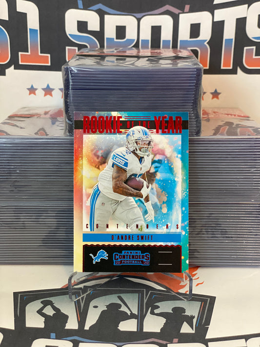 2020 Panini Contenders (Red, Rookie of the Year) D'Andre Swift #RY-DAS