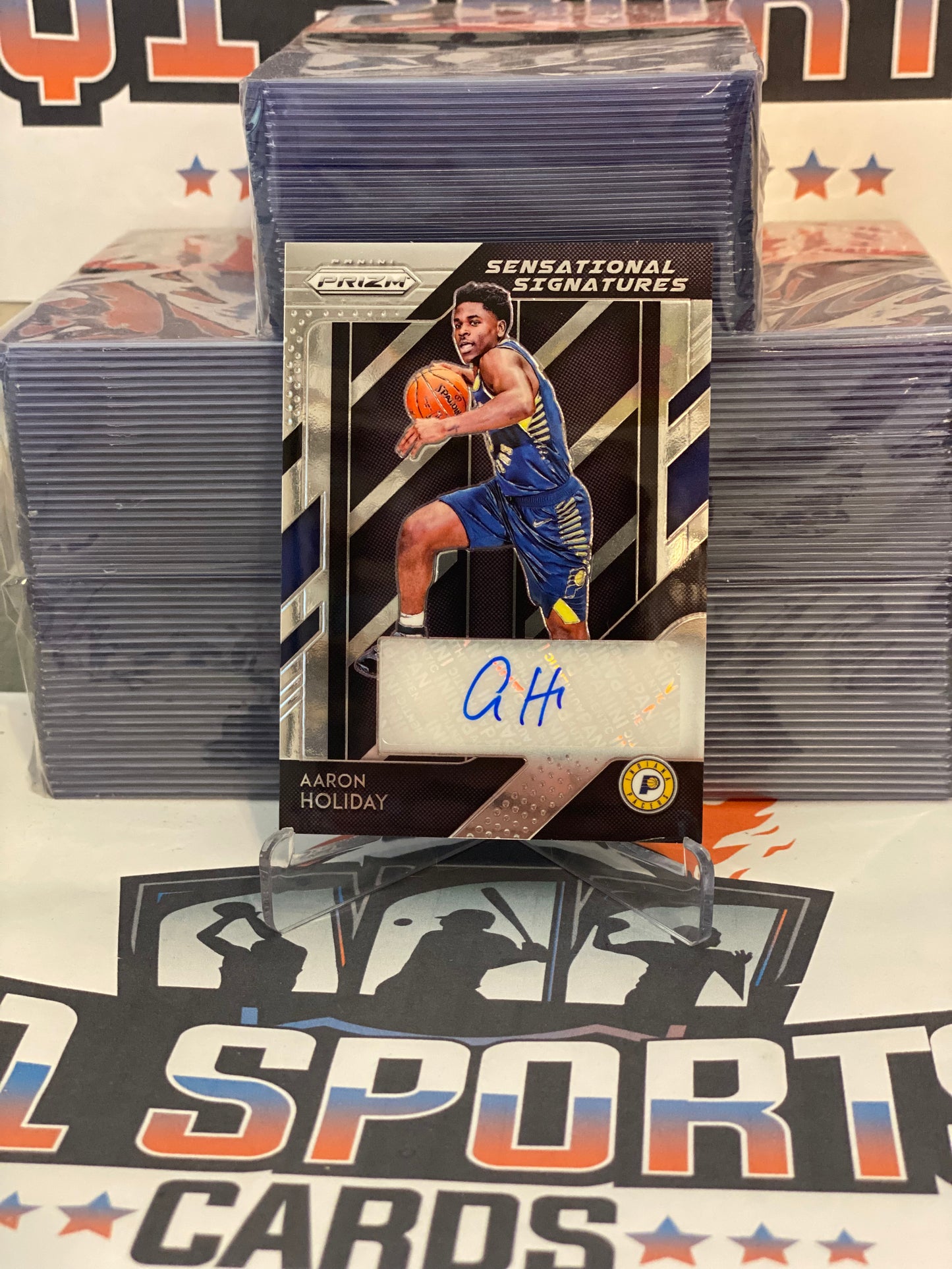 2018 Panini Prizm (Sensational Signatures Auto) Aaron Holiday Rookie #SS-AHD