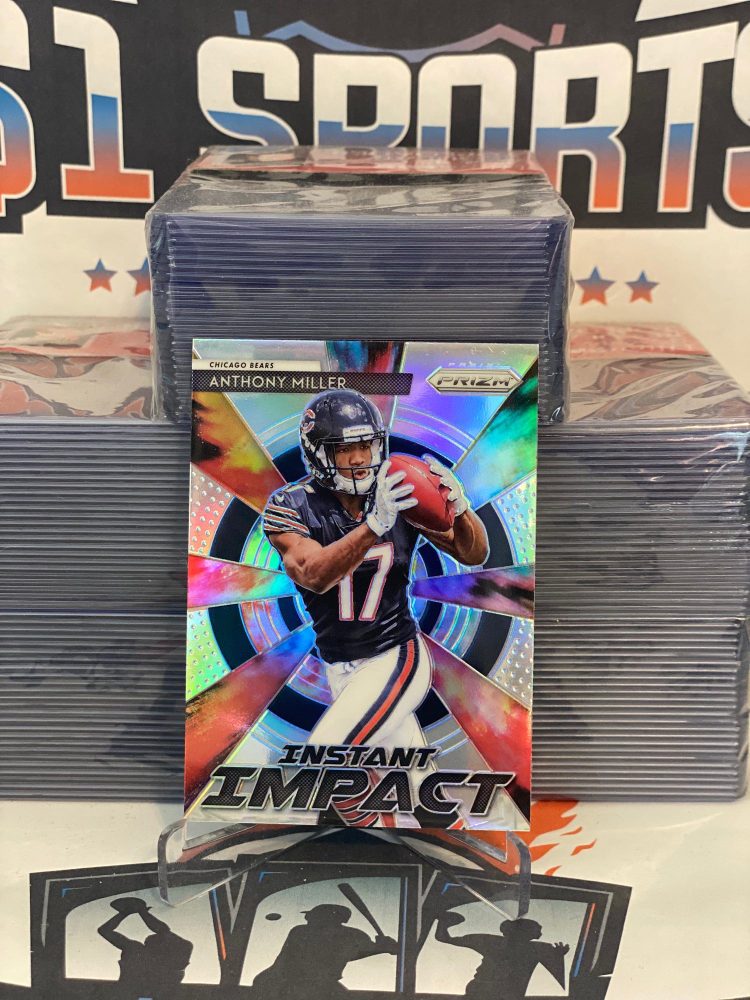 2018 Panini Prizm (Silver Prizm, Instant Impact) Anthony Miller #II-20