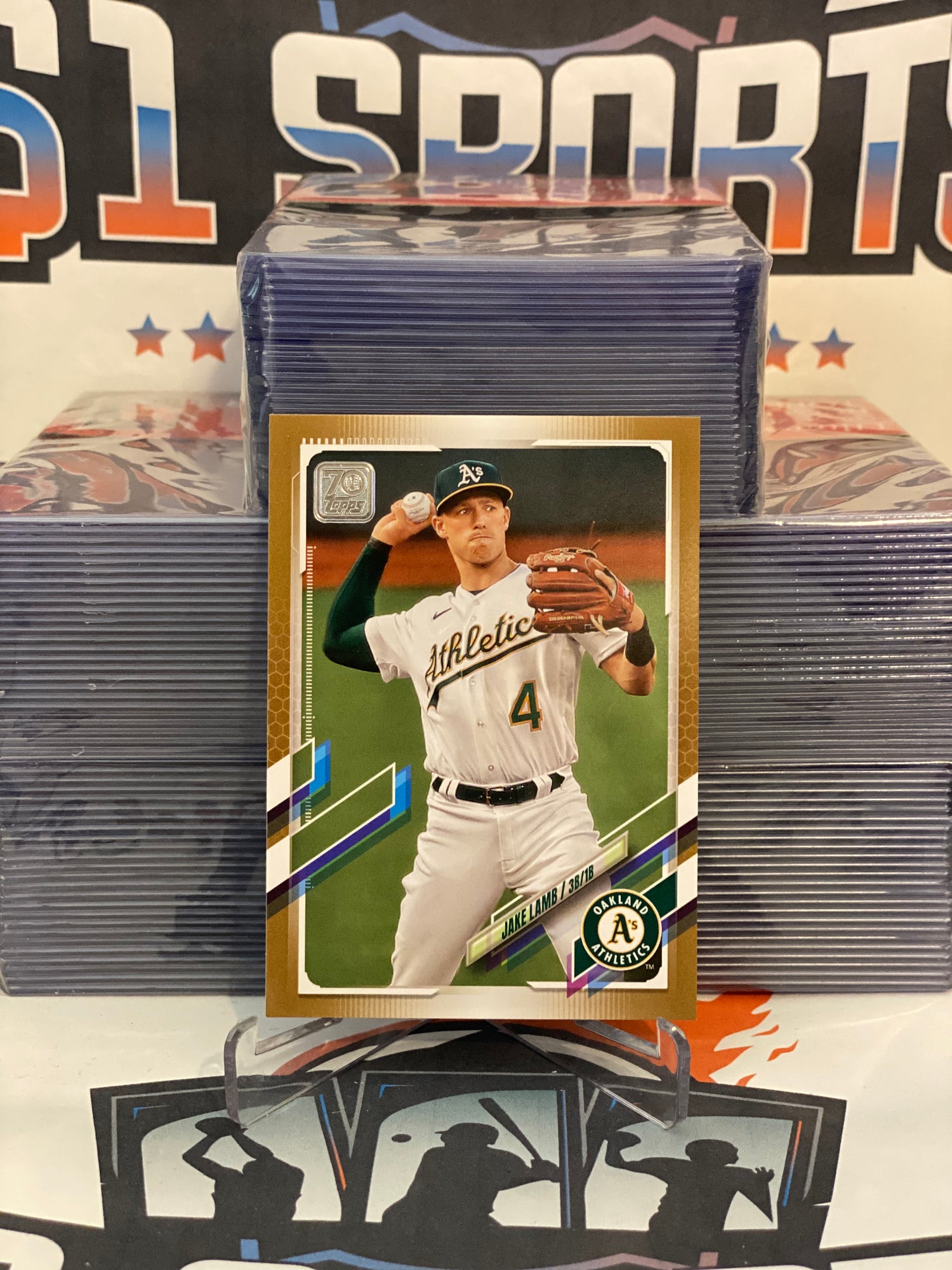 2021 Topps (Gold, 1183/2021) Jake Lamb #442