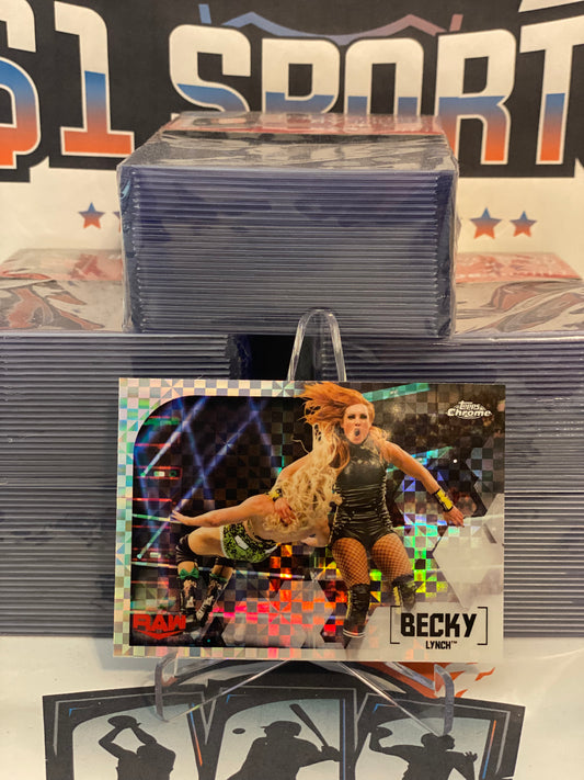 2020 Topps Chrome WWE (X-Fractor) Becky Lynch #9