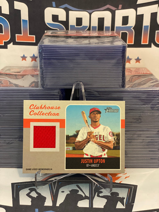 2019 Topps Heritage (Clubhouse Collection Relic) Justin Upton #CCR-JU