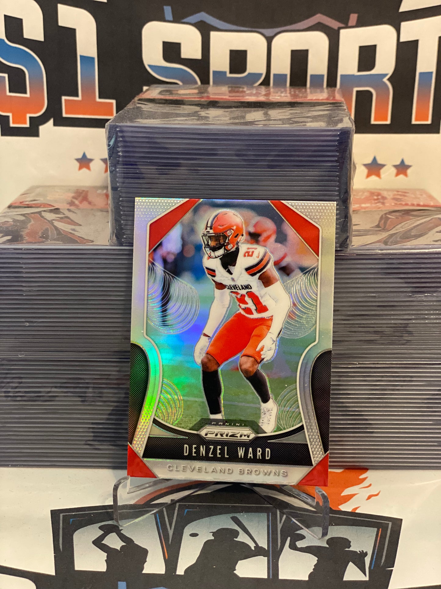 2019 Panini Prizm (Silver Prizm) Denzel Ward #91