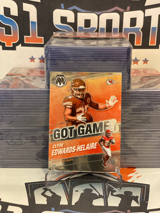 2021 Panini Mosaic (Got Game?) Clyde Edwards-Helaire #GG-12