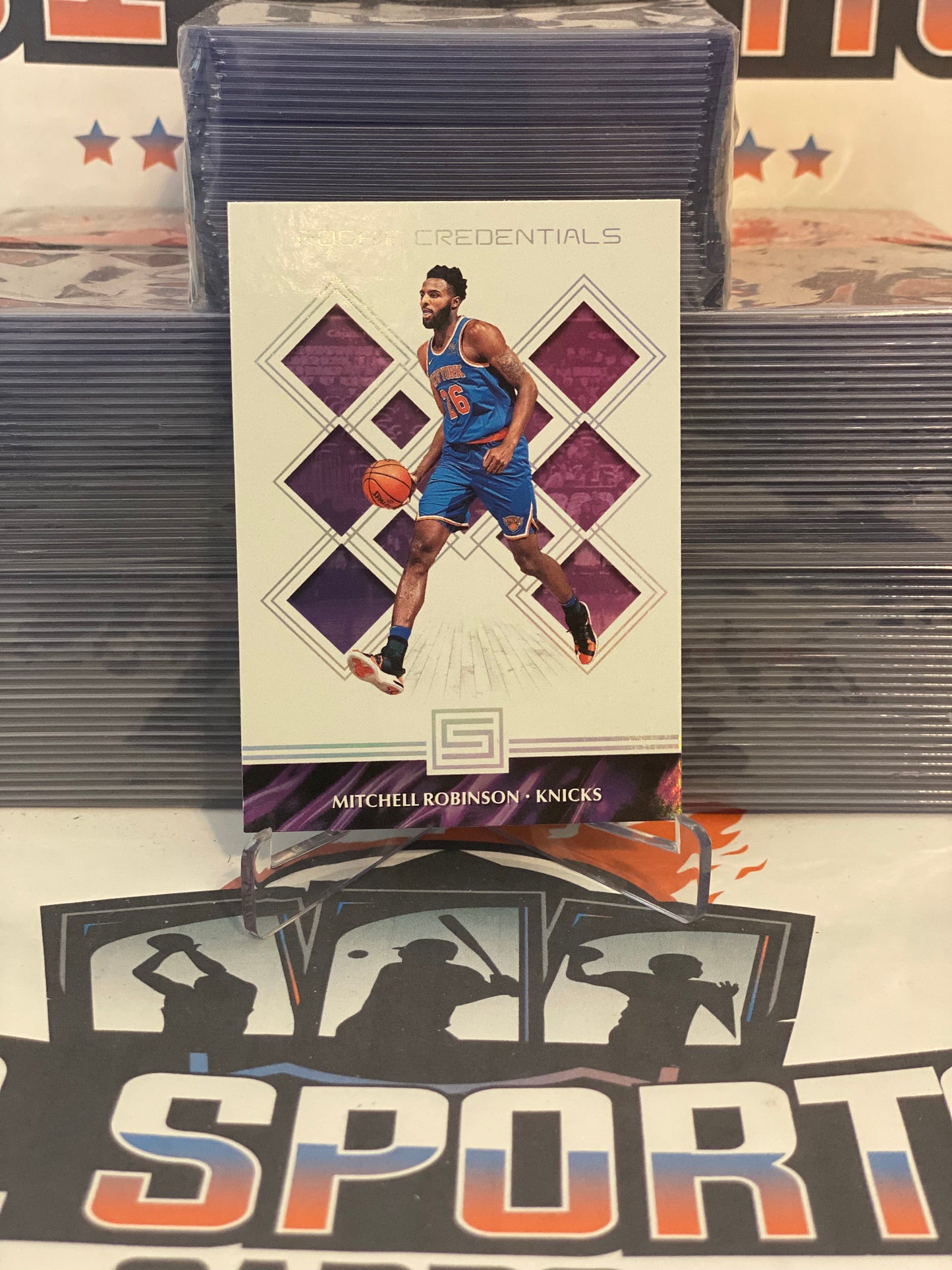 2018 Panini Status (Rookie Credentials) Mitchell Robinson #33