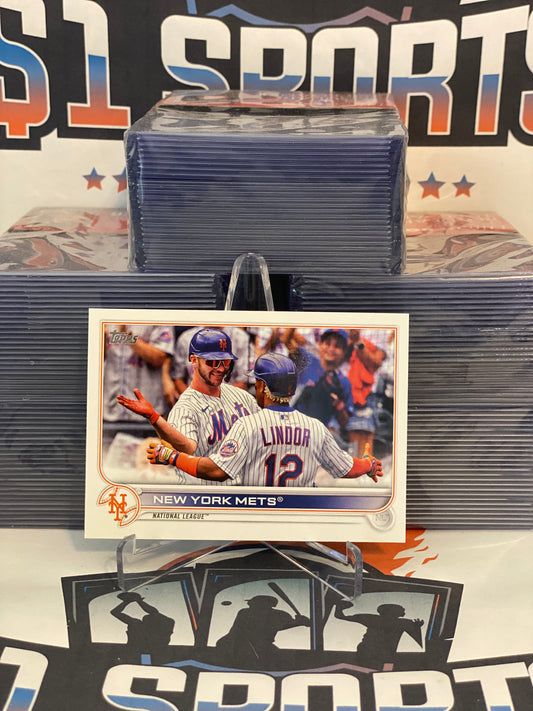 2022 Topps (New York Mets Team Card) Pete Alonso #341