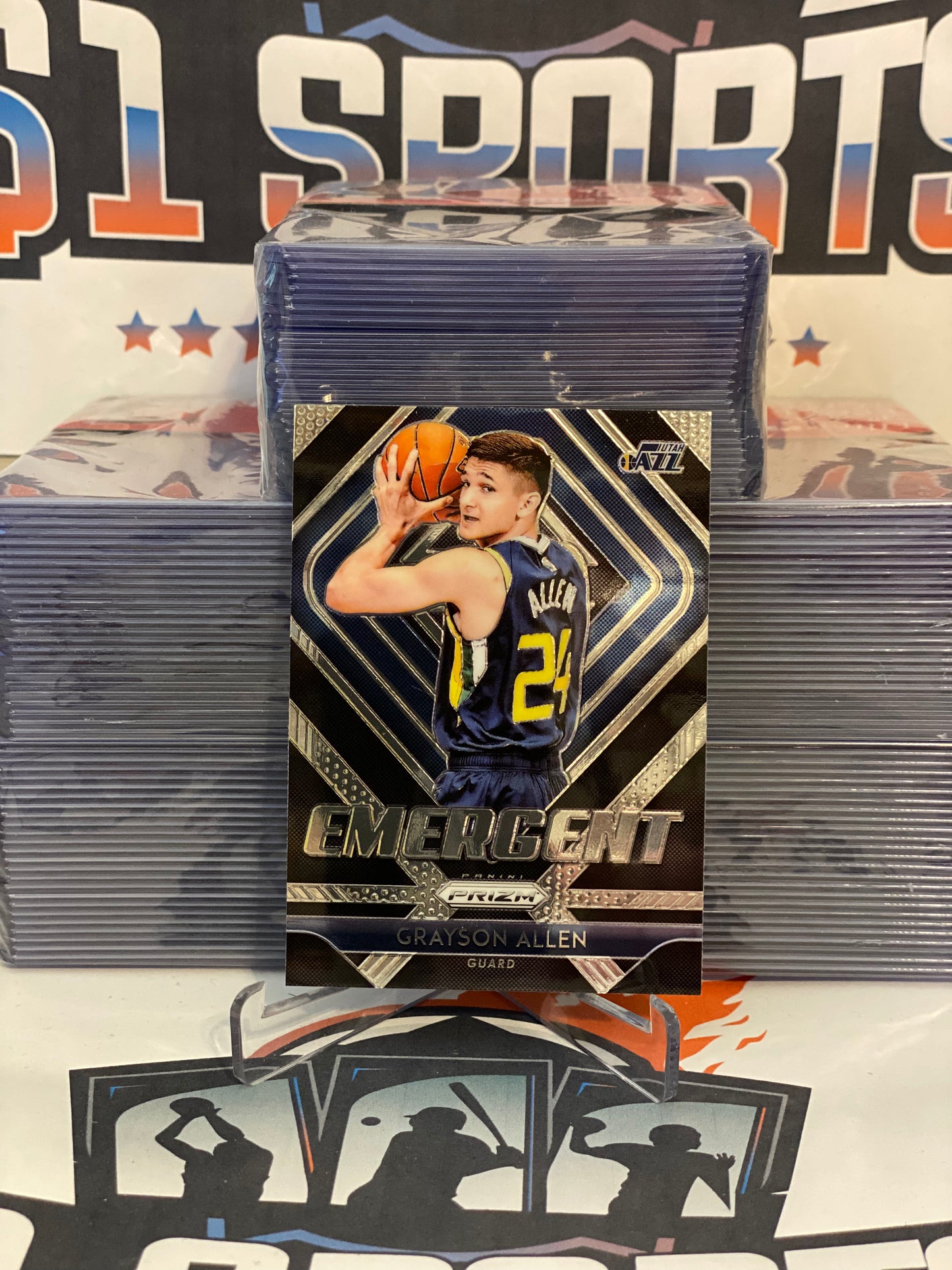 2018 Panini Prizm (Emergent) Grayson Allen Rookie #21