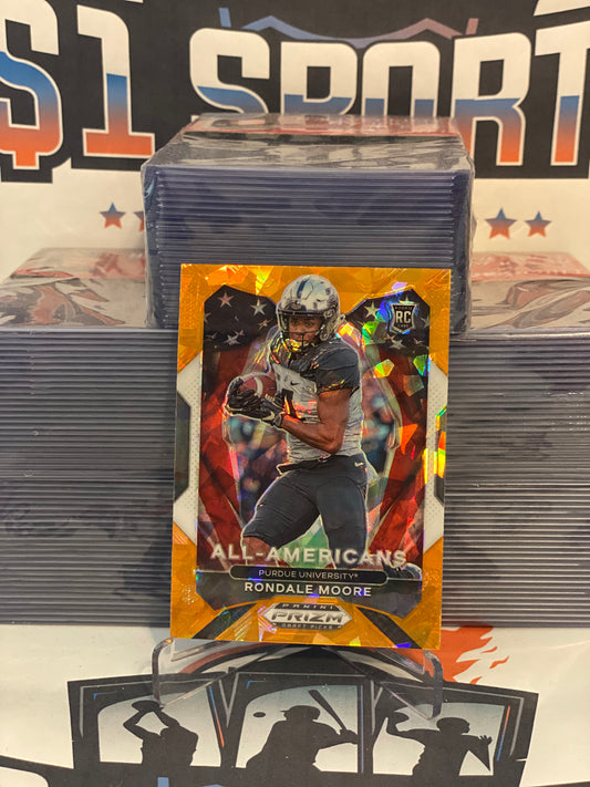 2021 Panini Prizm Draft Picks (Orange Ice Prizm, All-Americans) Rondale Moore Rookie #187