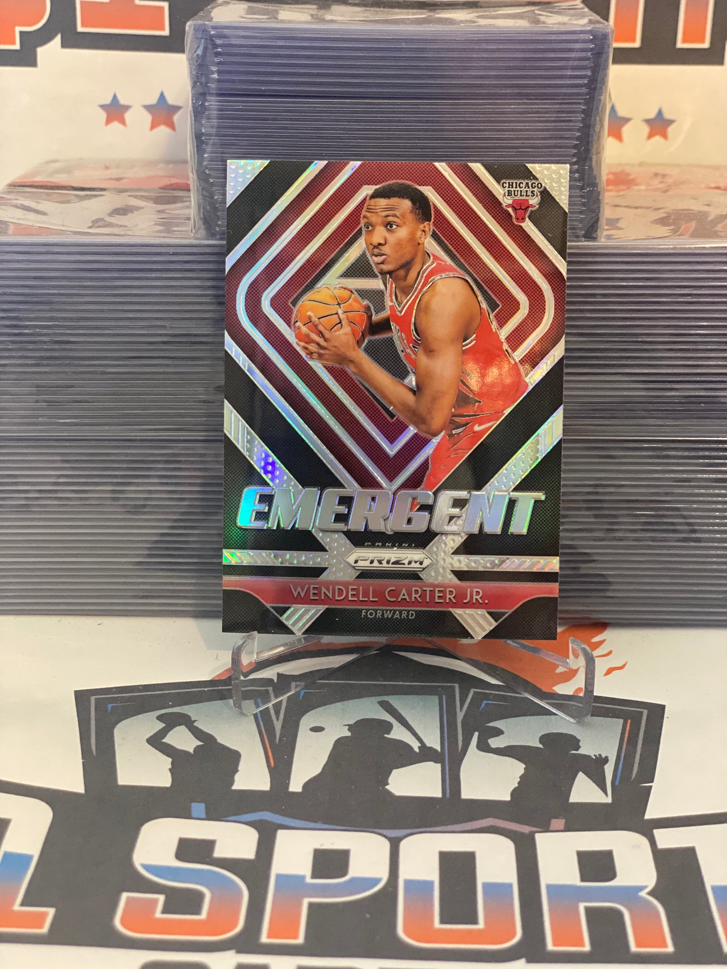 2018 Panini Prizm (Silver Prizm, Emergent) Wendell Carter Jr. Rookie #7