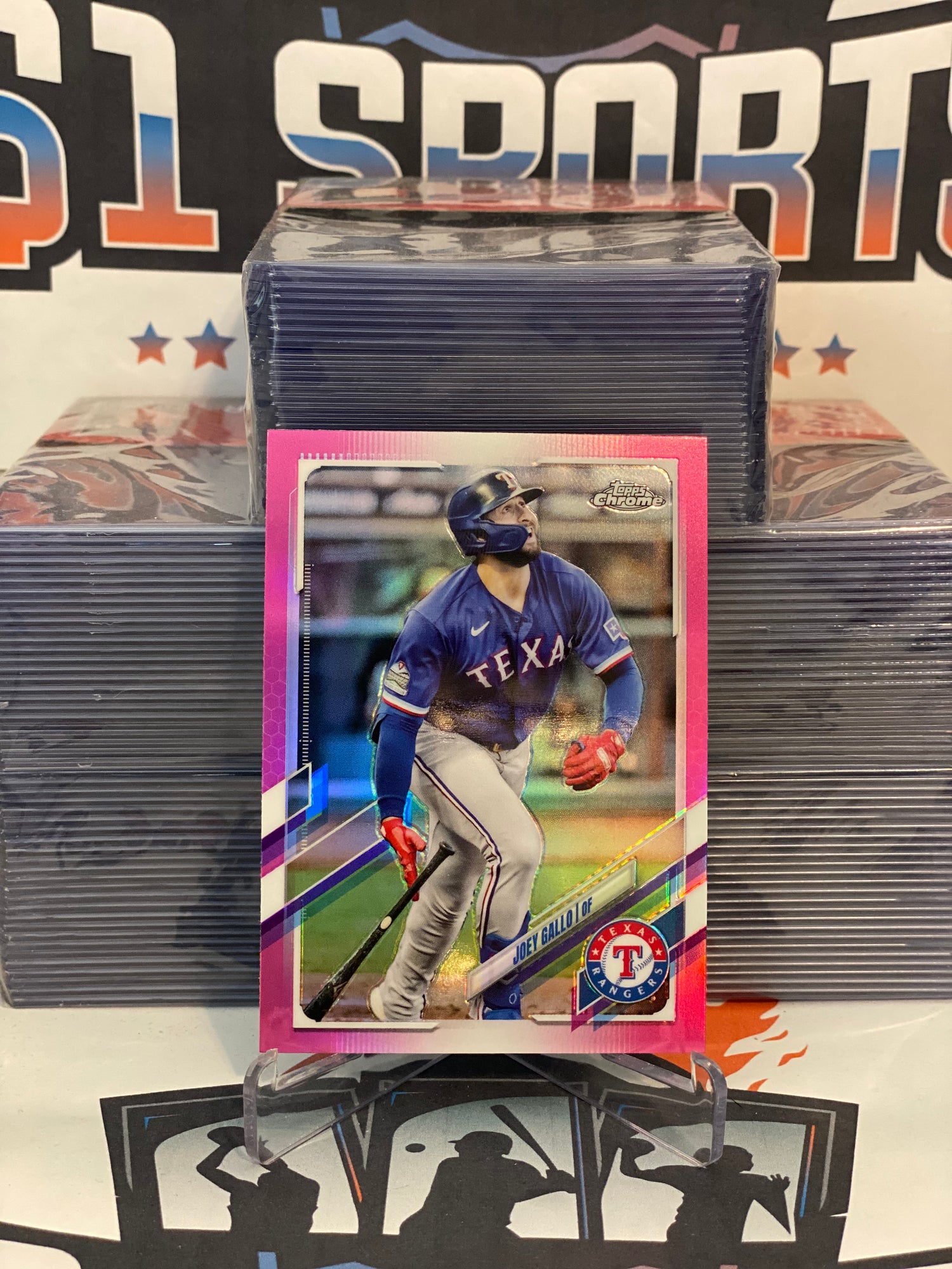 2021 Topps Chrome (Pink Refractor) Joey Gallo #47