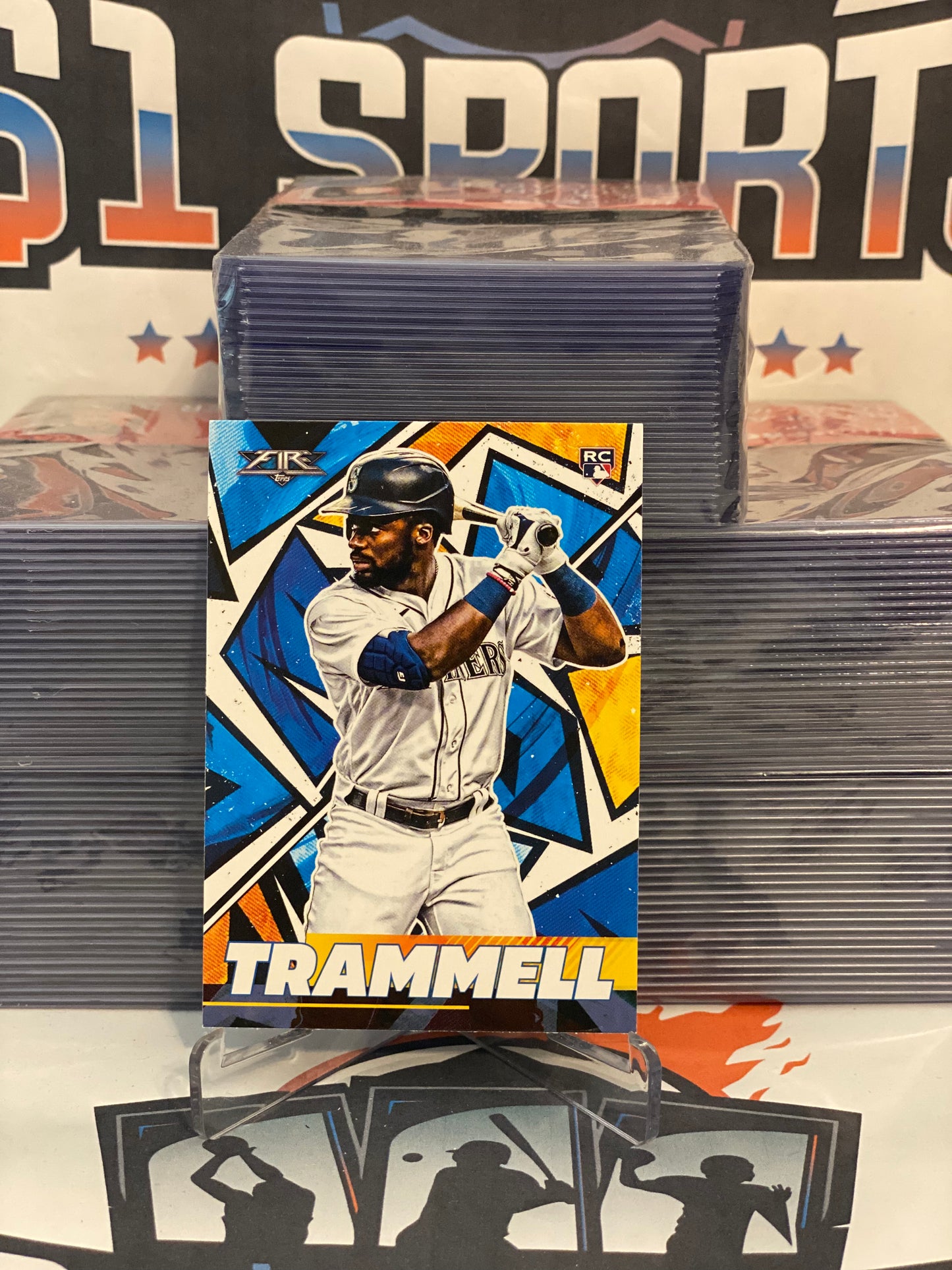 2021 Topps Fire Taylor Trammell Rookie #103