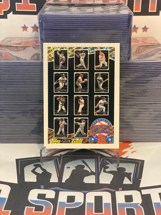 1993 Topps (Black Gold Winner B) Greg Maddux, Fred McGriff, Joe Oliver, Terry Pendleton, Bip Roberts, Ryne Sandberg, Gary Sheffield, Lee Smith, Ozzie Smith, Andy Van Slyke, Larry Walker