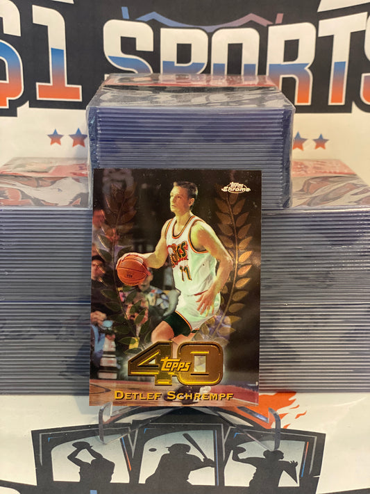1998 Topps Chrome (Topps 40) Detlef Schrempf #T40-10