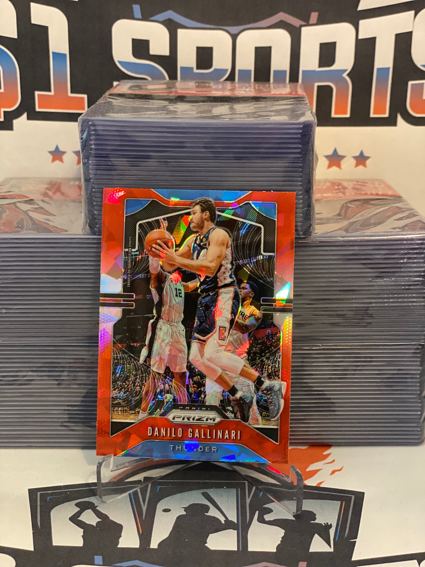 2019 Panini Prizm (Red Ice Prizm) Danilo Gallinari #123