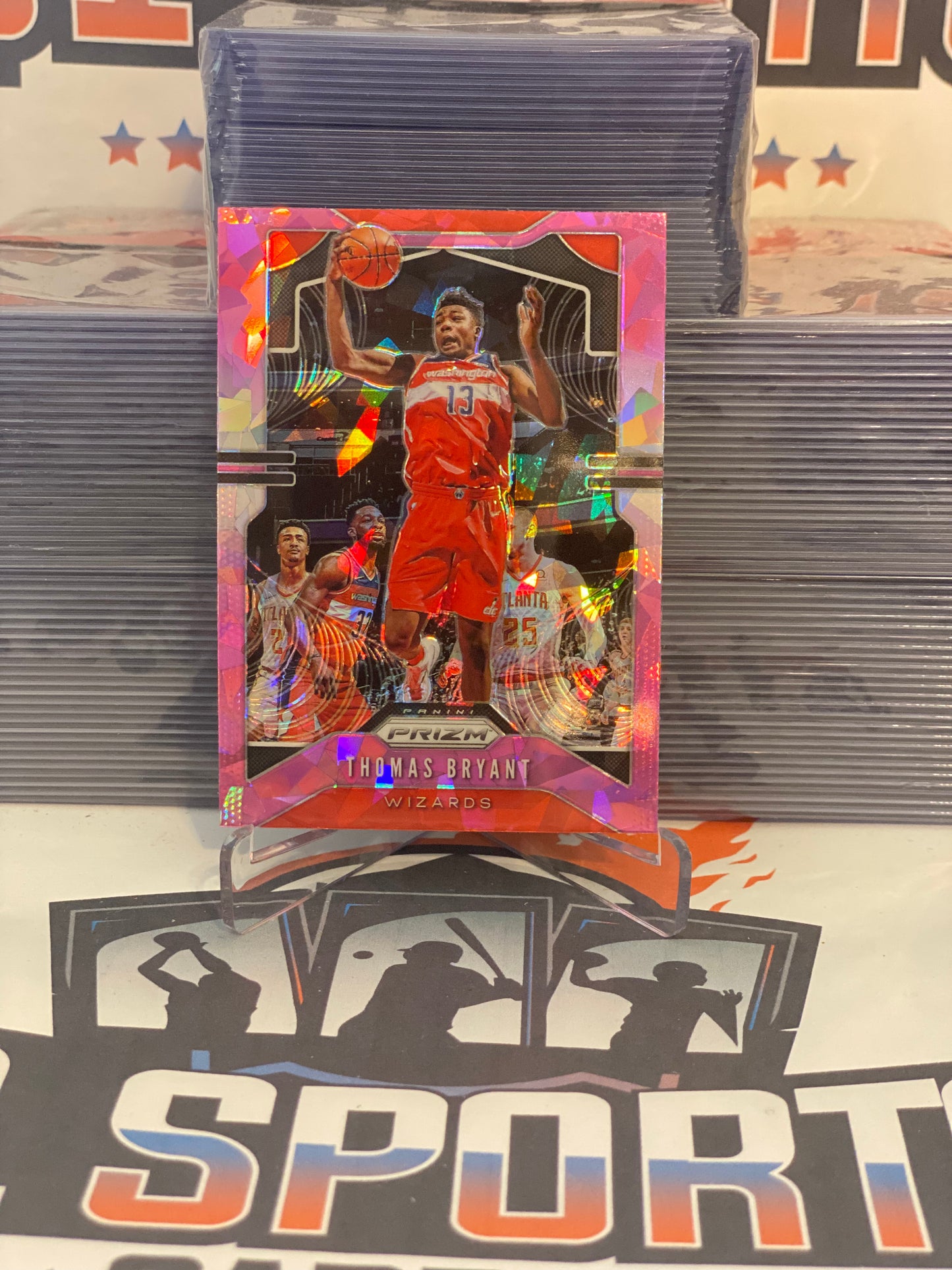 2018 Panini Prizm (Pink Ice Prizm) Thomas Bryant #195