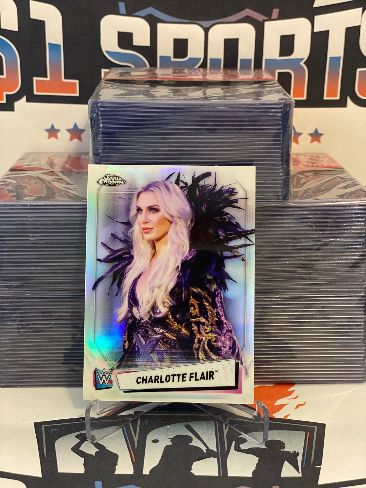 2021 Topps Chrome WWE (Refractor) Charlotte Flair #12