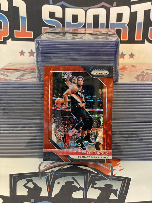 2018 Panini Prizm (Ruby Wave Prizm) Evan Turner #101