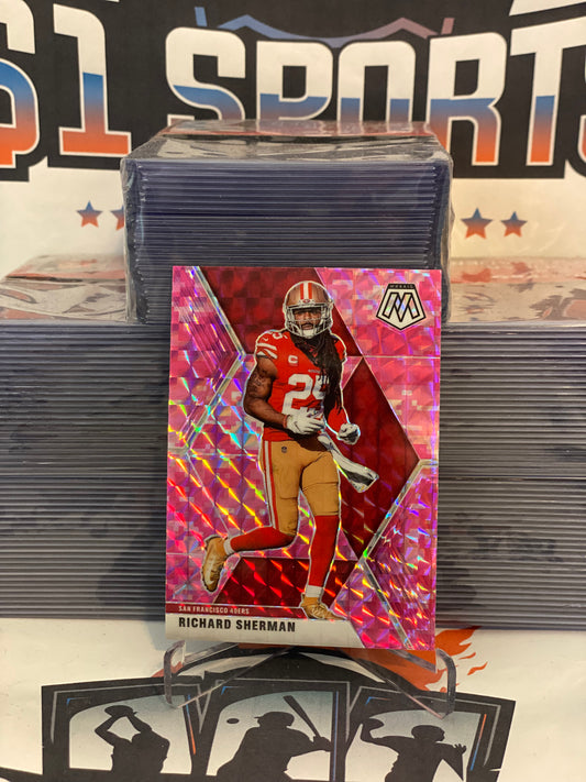 2020 Panini Mosaic (Pink Camo Prizm) Richard Sherman #176