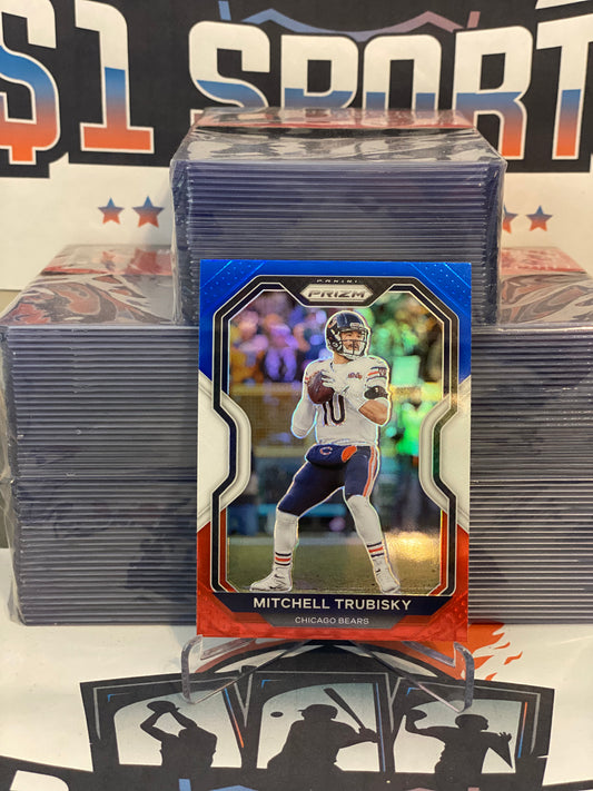2020 Panini Prizm (Red White Blue Prizm) Mitchell Trubisky #187
