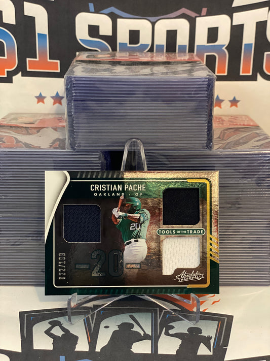 2022 Panini Absolute (Tools of the Trade Relic 022/199) Cristian Pache #TTT3-CP