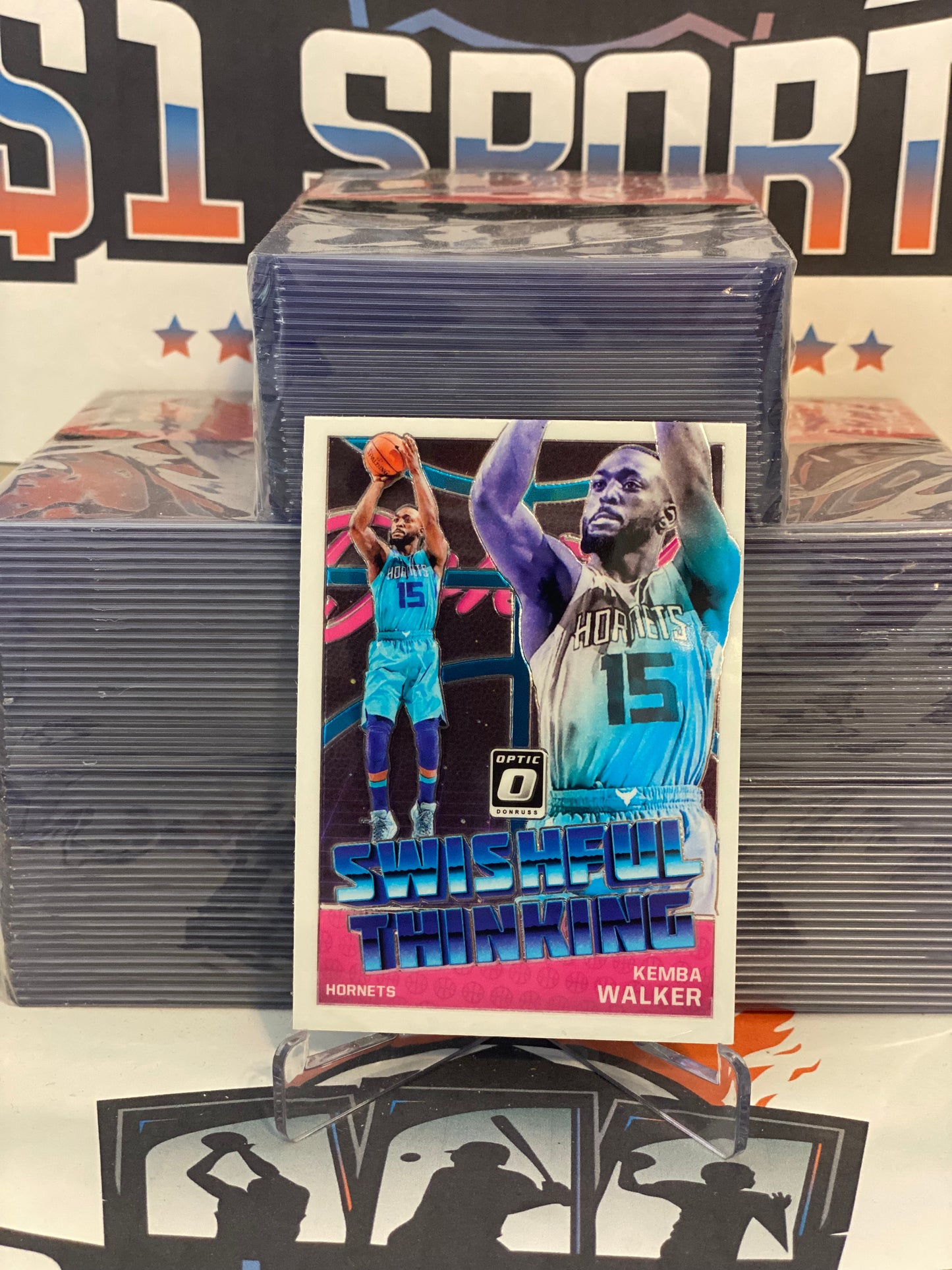 2015 Donruss Optic (Swishful Thinking) Kemba Walker #10