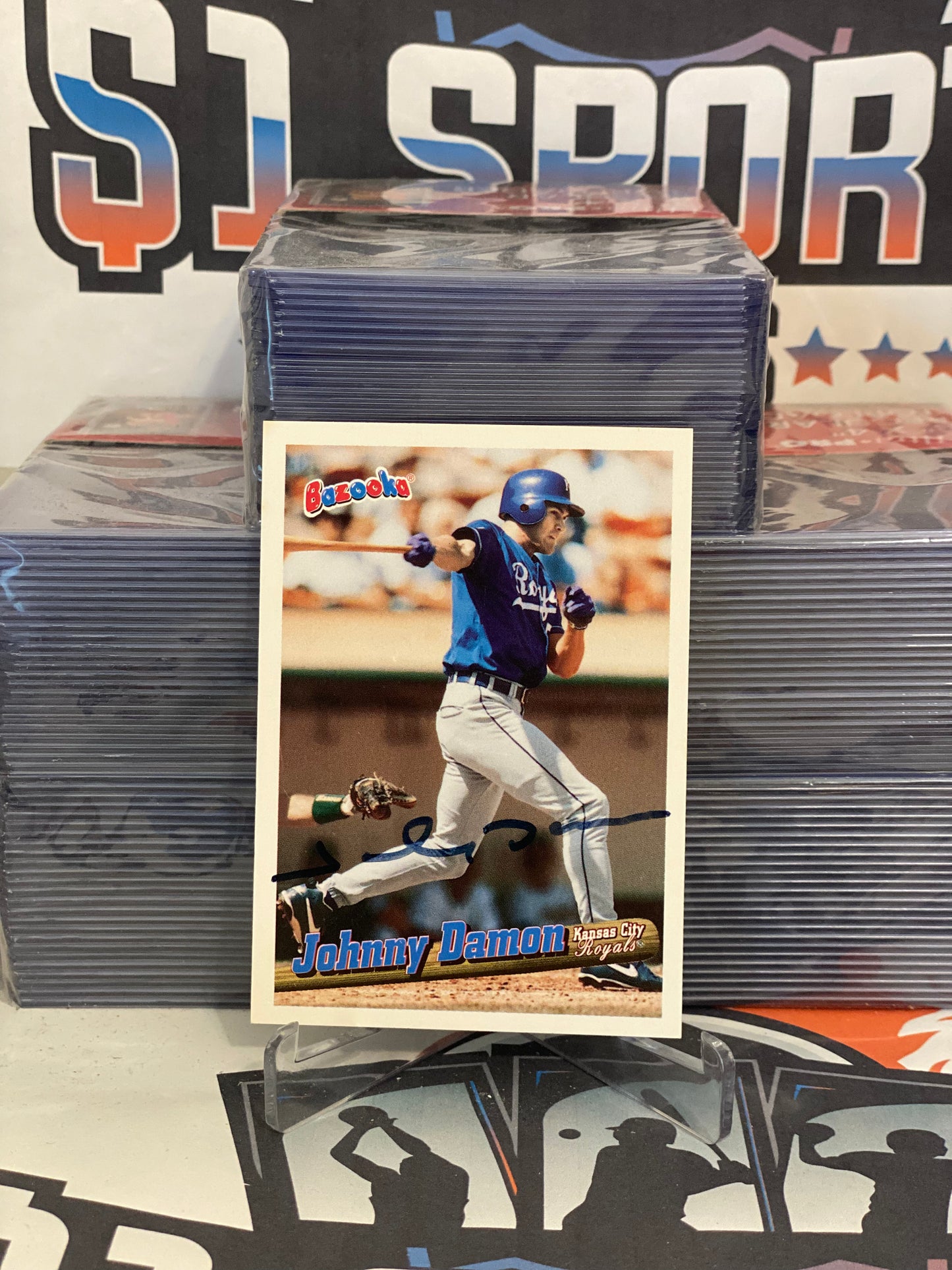 1996 Topps Bazooka (Auto) Johnny Damon #125