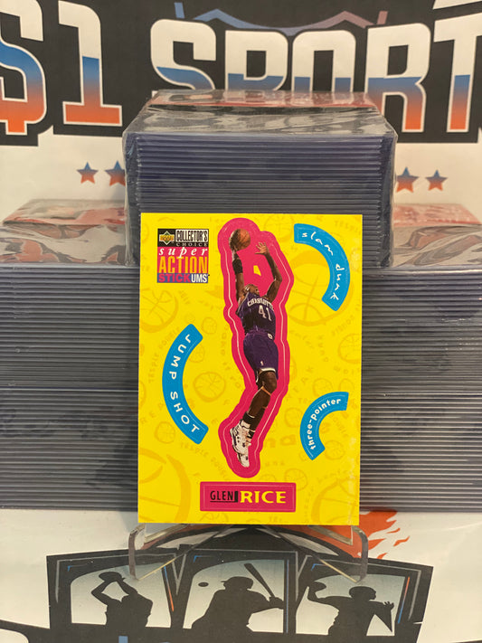 1997 Upper Deck Collector's Choice (Stick Ums) Glen Rice #S3