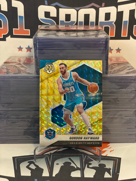 2020 Panini Mosaic (Yellow Reactive Prizm) Gordon Hayward #126