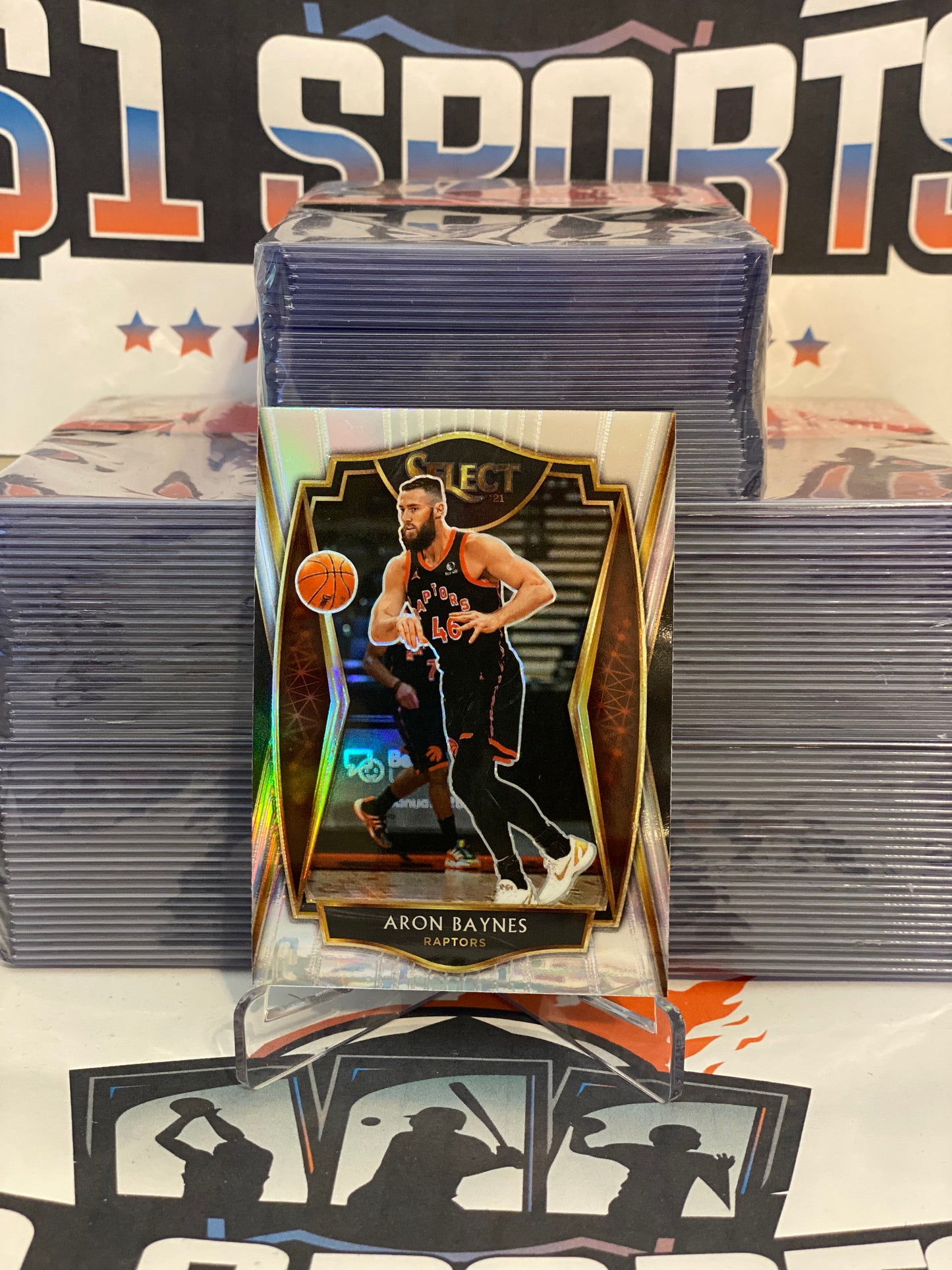 2020 Panini Select (Silver Prizm) Aron Baynes #140