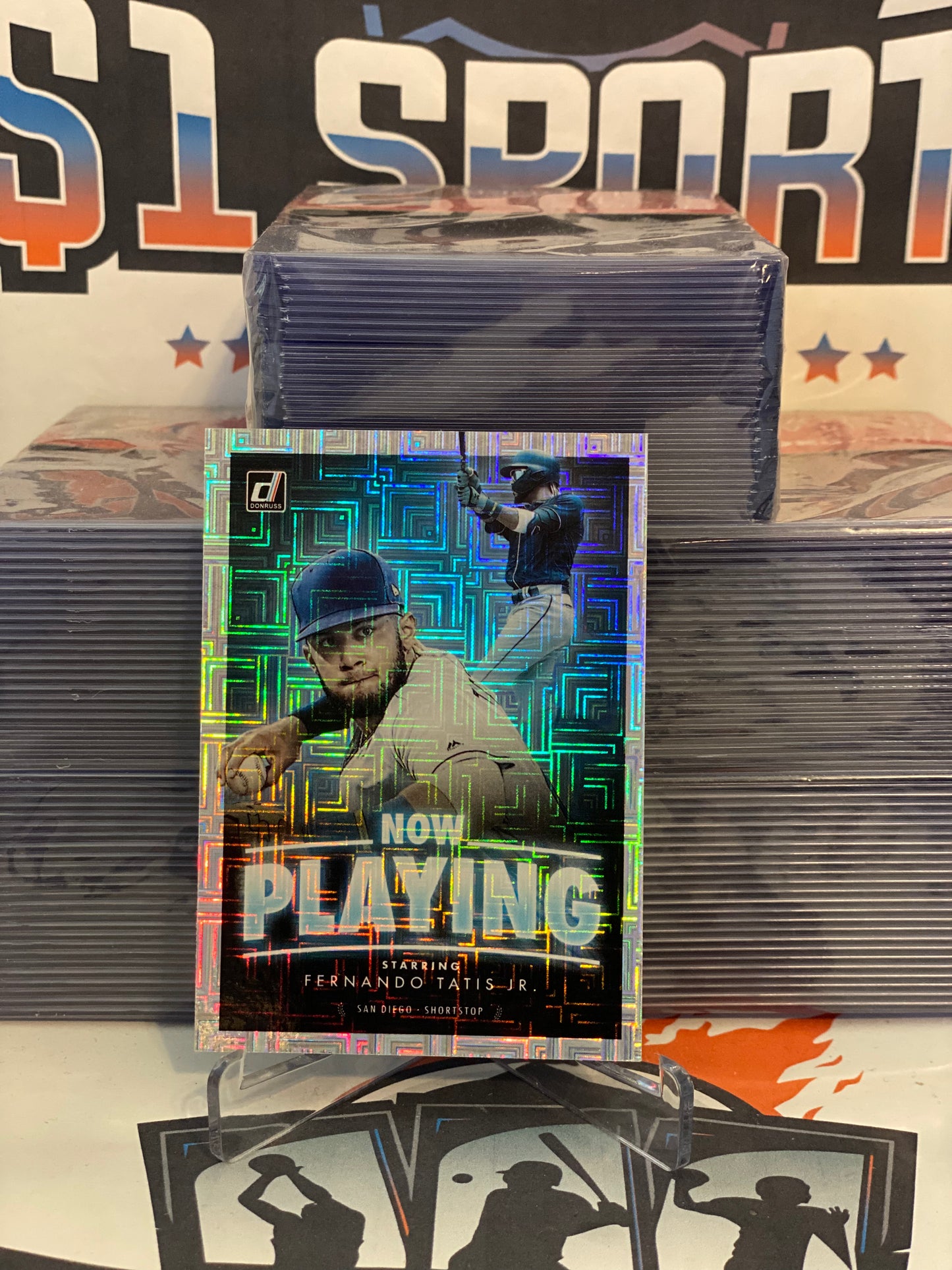 2020 Donruss (Now Playing, Vector Prizm) Fernando Tatis Jr. #NP-2