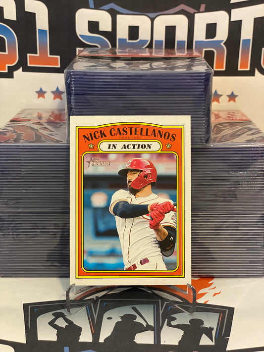 2021 Topps Heritage (In Action) Nick Castellanos #126