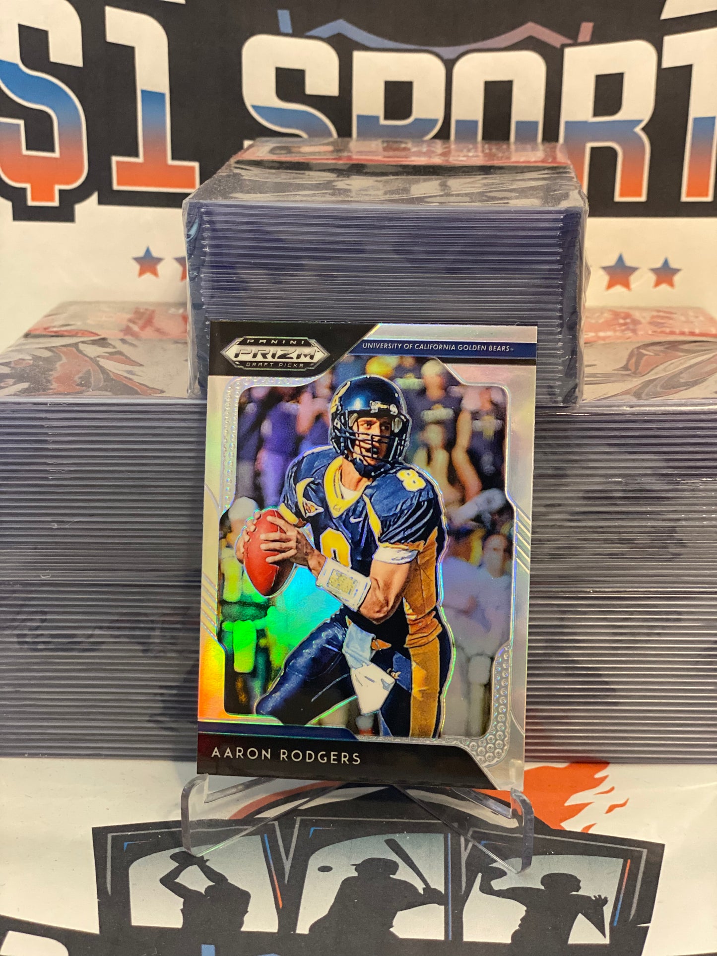 2019 Panini Prizm Draft Picks (Silver Prizm) Aaron Rodgers #2