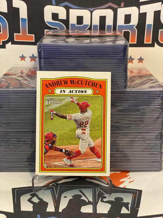 2021 Topps Heritage (In Action) Andrew McCutchen #240