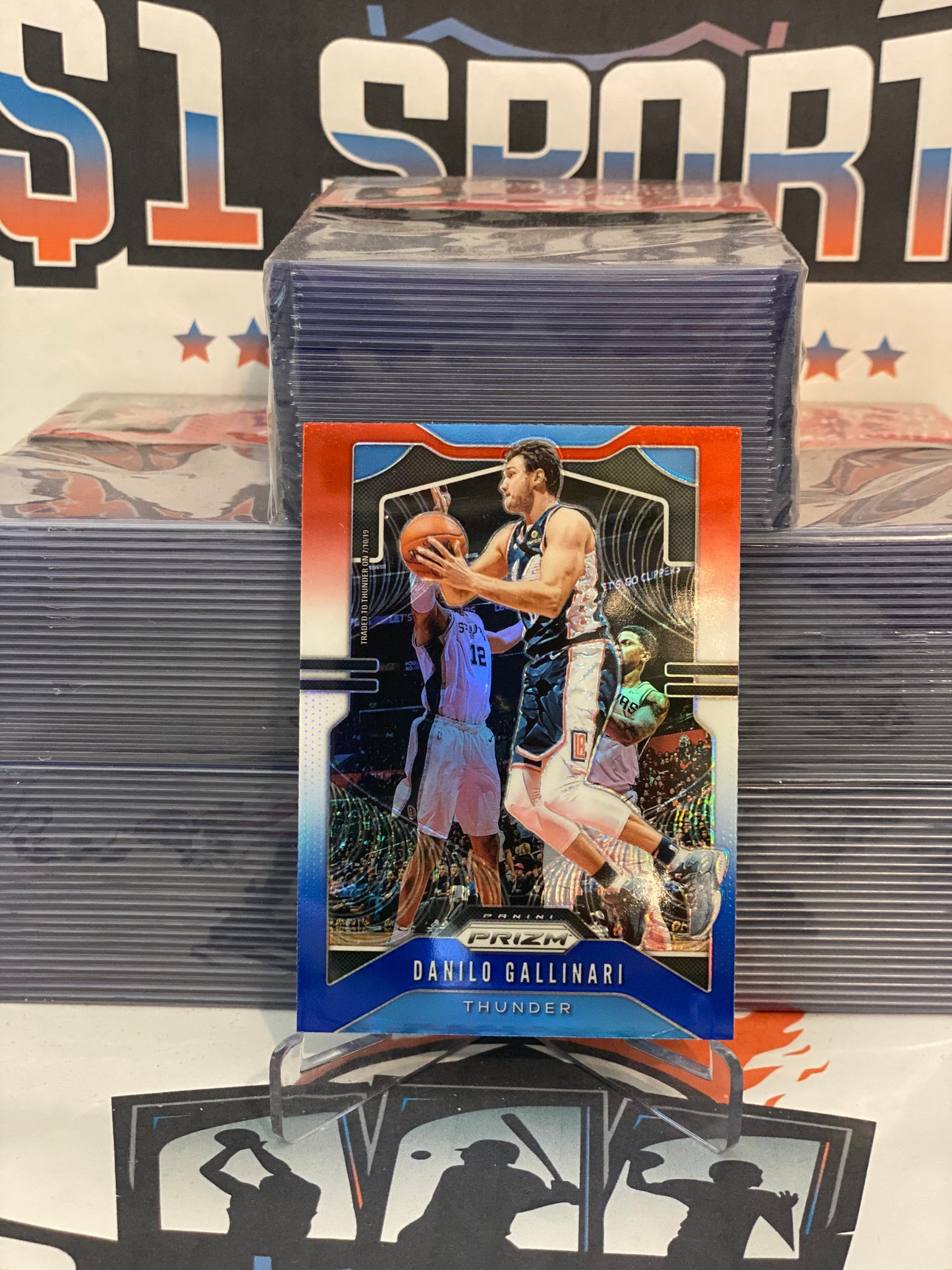 2019 Panini Prizm (Red White Blue Prizm) Danilo Gallinari #123