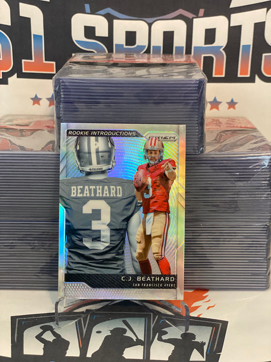2017 Panini Prizm (Silver Prizm, Rookie Introductions) C.J. Beathard #21