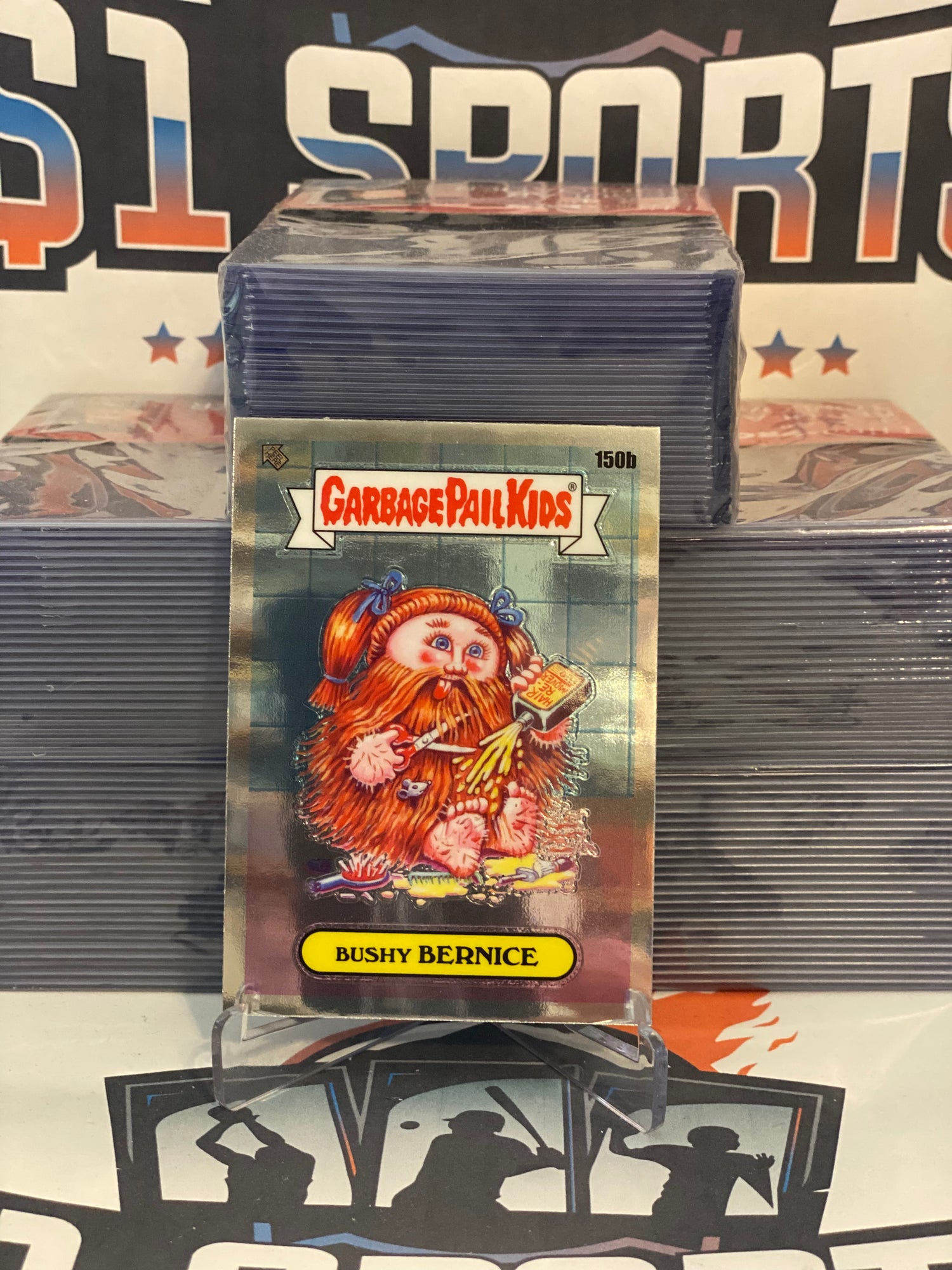 2021 Topps Garbage Pail Kids Chrome Series 4 Bushy Bernice #150b