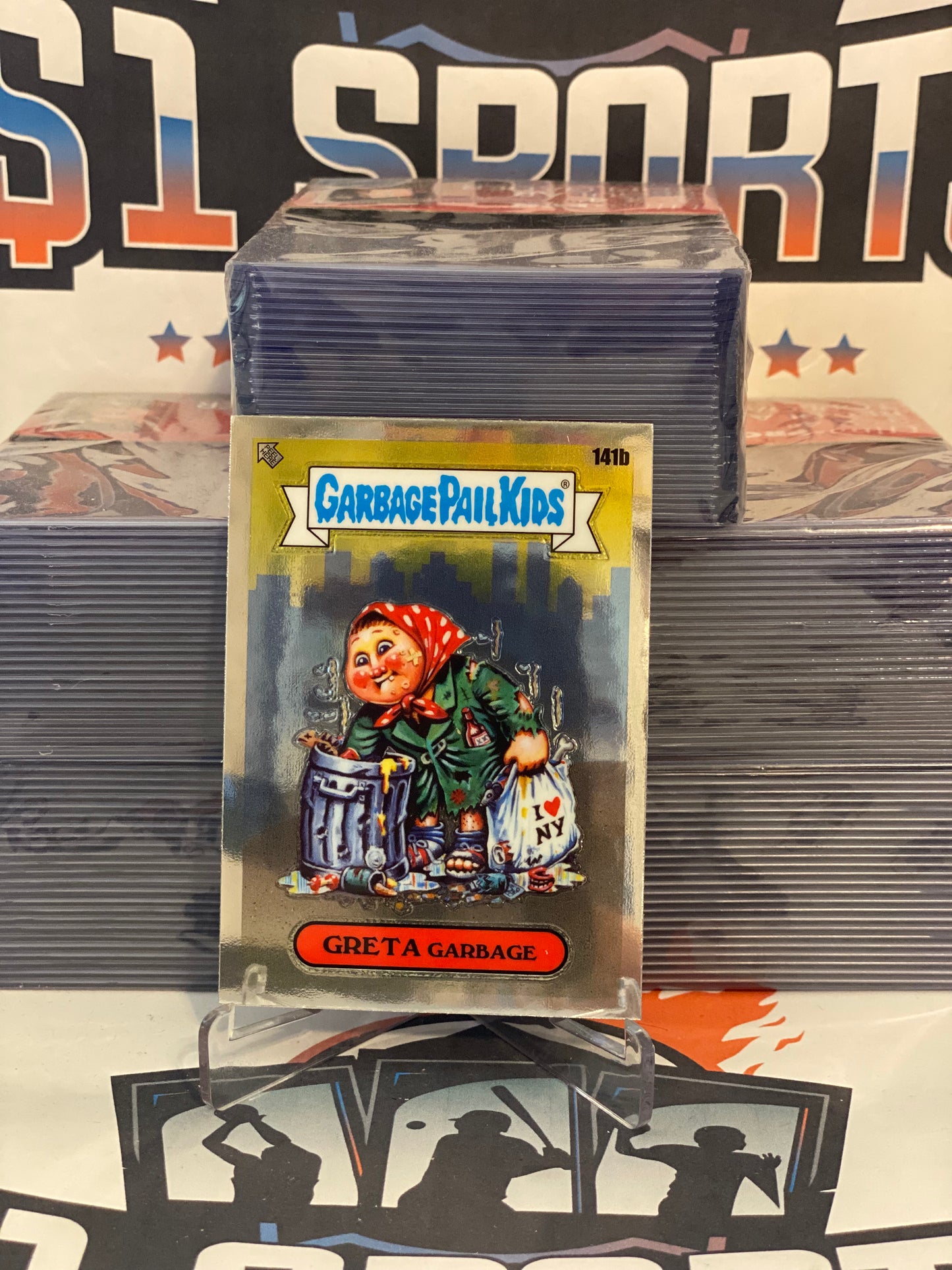 2021 Topps Garbage Pail Kids Chrome Series 4 Greta Garbage #141b